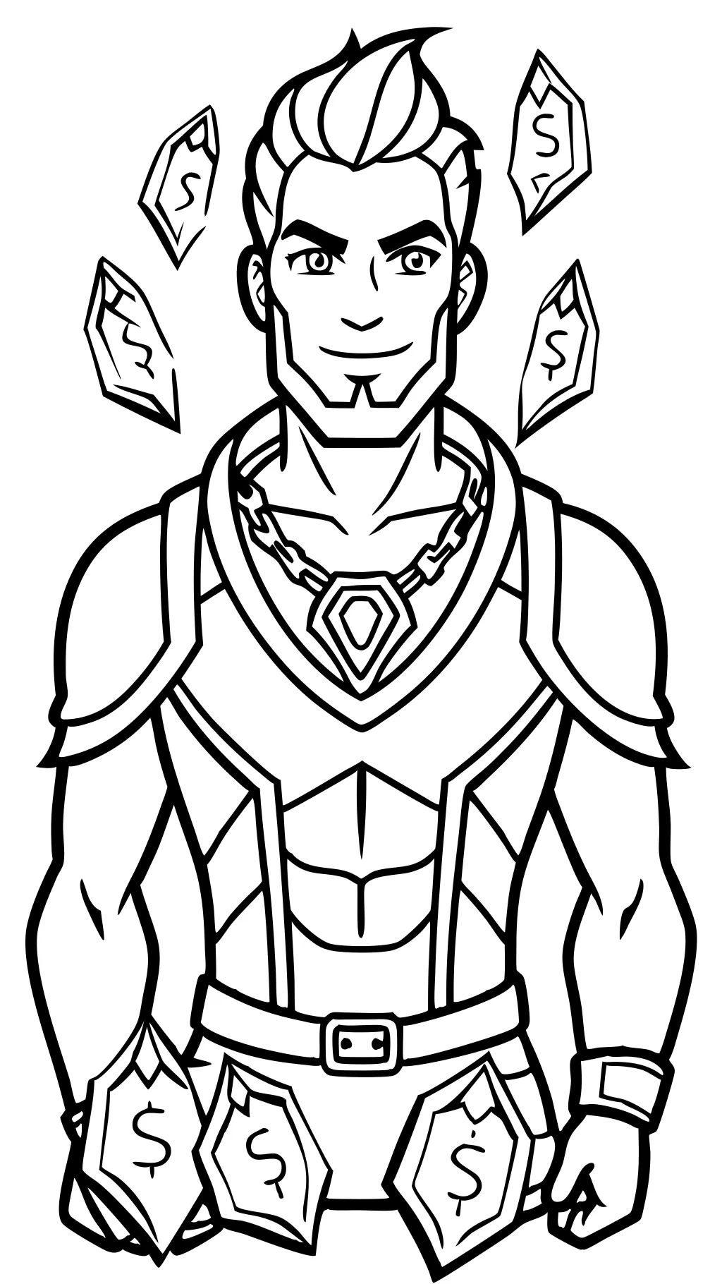 fortnite coloring pages midas